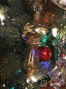 img 5 attached to 6 Egyptian Hand Blown Glass Christmas Ornaments Vintage Style For The Tree - CraftsOfEgypt Set