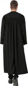 img 3 attached to IvyRobes Unisex Black Plymouth Clergy Robe - A Premium Choice For Judges & Pulpit Use