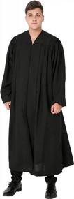 img 4 attached to IvyRobes Unisex Black Plymouth Clergy Robe - A Premium Choice For Judges & Pulpit Use