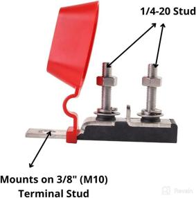 img 1 attached to GLOSO Double Stud Terminal Fuse Block with 1/4&#34;-20 Thread Size