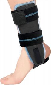 img 4 attached to Adjustable Rigid Velpeau Ankle Brace With Gel Pads For Women And Men - Ideal For Sprains, Tendonitis, Post-Op Cast Support And Injury Protection - Large, Right Foot