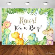 🦕 dinosaur oh boy baby shower backdrop logo