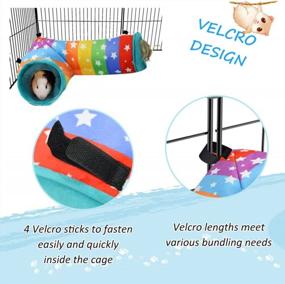 img 1 attached to 2-In-1 Guinea Pig Hanging Tunnel Hideout - Cozy Bed Nest, Toys & Accessories For Ferret Rat Hamster Squirrel Chinchilla Sugar Glider