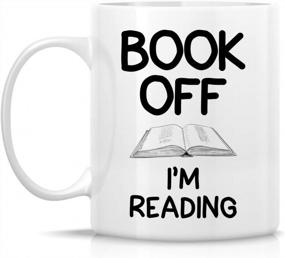 img 3 attached to Retreez Bookworm Reader Mug - Funny Ceramic Coffee Cup For Book Lovers - Perfect Birthday Gift For Friends, Coworkers, Siblings, Dad Or Mom