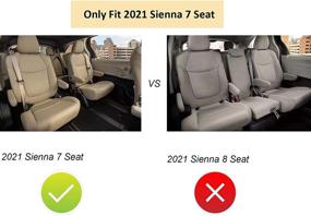 img 2 attached to 🚗 Custom Fit Black All Weather TPE Floor Mats for Toyota Sienna (2021-2022) 7 Seat - 1st, 2nd, and 3rd Row Car Liners (Not Suitable for 8 Seat)