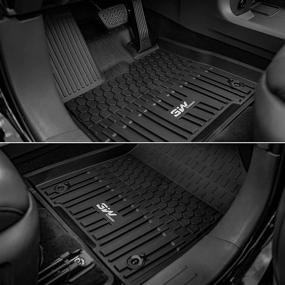 img 3 attached to 🚗 Custom Fit Black All Weather TPE Floor Mats for Toyota Sienna (2021-2022) 7 Seat - 1st, 2nd, and 3rd Row Car Liners (Not Suitable for 8 Seat)