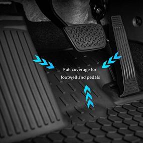 img 1 attached to 🚗 Custom Fit Black All Weather TPE Floor Mats for Toyota Sienna (2021-2022) 7 Seat - 1st, 2nd, and 3rd Row Car Liners (Not Suitable for 8 Seat)