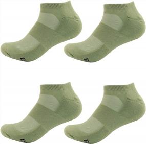 img 3 attached to 4-Pack Men'S Colored Athletic Ankle Socks With Superior Wicking, Made From Rayon Bamboo Fiber For Maximum Comfort And Performance