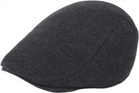 img 4 attached to Men'S Flat Cap - Gatsby Newsboy, Irish Hat For Driving, Cabbie And Hunting