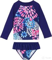 👶 adorable baby girl swimsuits set: rash guard bathing suits for toddler girls - stylish kids swimwear guaranteed! logo