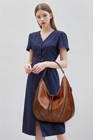 img 3 attached to 👜 Satchel Leather Purses: Stylish Crossbody Women's Handbags & Wallets via Satchels