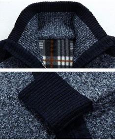 img 2 attached to XinYangNi Men'S Sweaters Full Zip Thick Knitted Cardigan Sweaters Jacket With Pockets