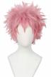 pink hero cosplay wig - short curly halloween costume wig by linfairy logo