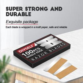 img 3 attached to 100 Pack Single Edge Razor Blades For Decal, Sticker, Label, Caulk And Paint Removal - Flat Scraper Straight Blade DIYSELF
