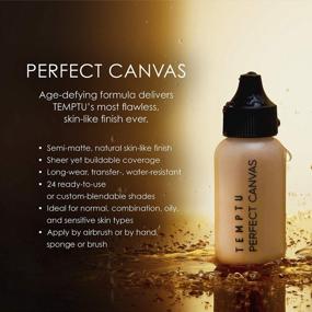 img 1 attached to TEMPTU Perfect Canvas Airbrush Foundation: Long-Wear Anti-Aging Makeup With Buildable Coverage For Hydrated, Healthy Skin And Semi-Matte, Natural Finish