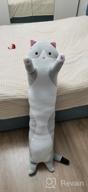 img 1 attached to Soft toy Cat - baton, toy - hug 110 cm - Gray review by Celina Mankowski ᠌