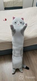 img 8 attached to Soft toy Cat - baton, toy - hug 110 cm - Gray