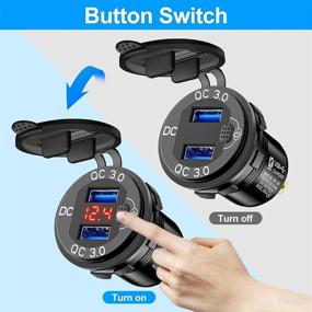 img 3 attached to Outlet Waterproof Charger Voltmeter Motorcycle