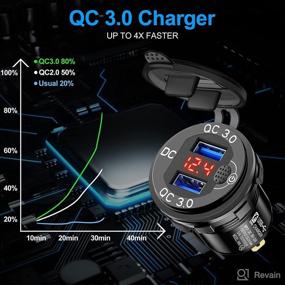 img 2 attached to Outlet Waterproof Charger Voltmeter Motorcycle