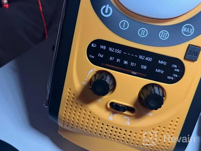 img 1 attached to 6000MAh Solar Hand Crank Radio With FM/NOAA Weather Broadcast, LED Camping Lantern, Phone Charger, And SOS Emergency Signal - Portable And Battery Operated For Home, Camping, And Survival review by Matthew Guiney