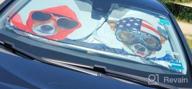 картинка 1 прикреплена к отзыву UV Heat Protection Car Sun Shade For Windshield - Foldable Cartoon Cool Sun Visor Shield Cover Baby For Most Sedans SUV Truck Pickup от Jason Hymon