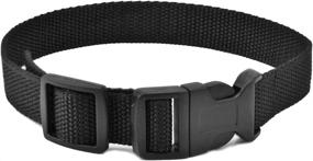 img 4 attached to 🐶 Adjustable Nylon Dog Collar Strap for Training Shock Collar Receivers - Replacement Belt for Bark Collar & Pet Fence