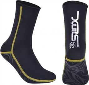 img 2 attached to AMOSTBY 3Mm Neoprene Diving Socks: Anti-Slip, Flexible And Ideal For Snorkeling, Beach And Suba Activities - Perfect For Men And Women!