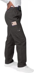 img 2 attached to Drawstring Cargo Scrub Pants For Women By SIVVAN - Optimal Choice For Medical Professionals