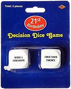 img 2 attached to Roll The Dice For Fun: Celebrate Your 21St Birthday With Beistle Decision Game!