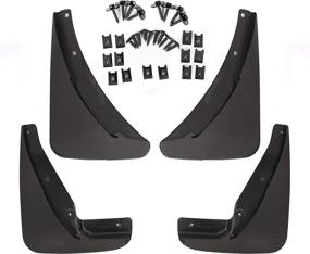 img 3 attached to 🚘 ECOTRIC Heavy Duty Mud Flaps Guards: Perfect Fit for 2015-2019 Dodge Challenger | Front & Rear 4pcs Replacement (# 82214141, 82214142)