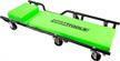anodized aluminum mechanic’s cushioned creeper seat - 44 inches long - six wheeled stability - ideal for automotive maintenance and repairs - green and black - oemtools 71004 logo