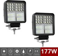 12v led flood tractor work reserve lights логотип