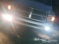 img 1 attached to LED Fog Lights Passing Lamps For Dodge Ram 1500/2500/3500 Pickups 2002-2009 & Durango 2004-2006, Upgraded XPCTD Black Truck Fog Lights review by Kevin Young