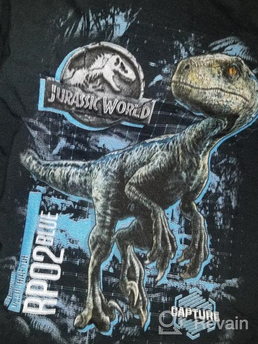 img 1 attached to Blue Raptor Grid Short Sleeve 🦖 T-Shirt for boys from Jurassic World 2 review by Dave Moody