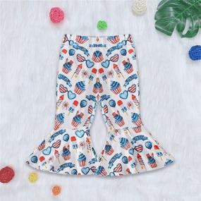 img 1 attached to Fittee Toddler Bell Bottom Leggings Trousers Apparel & Accessories Baby Girls in Clothing