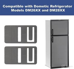 img 3 attached to 🔧 TonGass 2-Pack RV Refrigerator Airing Device Service Kit - Compatible Replacement Door Prop Clips for Dometic DM26XX and DM28XX (6-8 Cubic Feet Models)