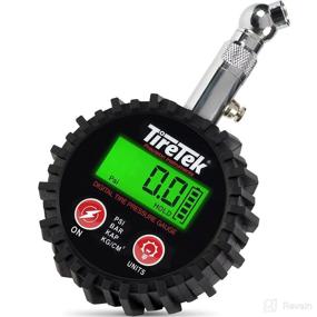 img 4 attached to 🚗 TireTek Digital Tire Pressure Gauge 0-200 PSI for Car, SUV, Truck & Motorcycle - Heavy-Duty Air Pressure Gauge ANSI Certified