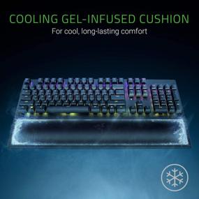 img 3 attached to Enhance Your Gaming Experience With The Razer Ergonomic Wrist Rest Pro: Cooling Gel Infused, Anti-Slip Rubber Base, And Angled Incline For Full-Sized Keyboards In Classic Black