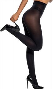 img 4 attached to 60 Den HONENNA Semi Opaque Silky Women'S Pantyhose Tights W/ Invisibly Toe Reinforcement