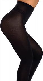 img 2 attached to 60 Den HONENNA Semi Opaque Silky Women'S Pantyhose Tights W/ Invisibly Toe Reinforcement