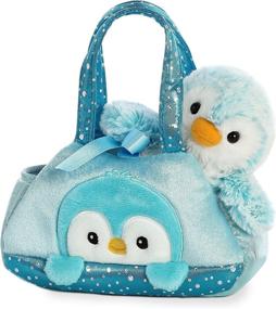 img 4 attached to 🐶 Aurora - 7-inch Pom Pom Blue Pet Carrier