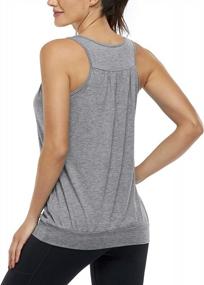 img 1 attached to Women'S Shelf Bra Tank Top Sleeveless Racerback Workout Yoga Tops By Miusey
