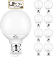 g25 globe light bulbs, 8 pack led vanity light 5000k daylight for bathroom vanity makeup mirror, winshine led bedroom lights e26 medium screw base 5w 60w equivalent, 500lm, non-dimmable - improved seo-friendly product name логотип