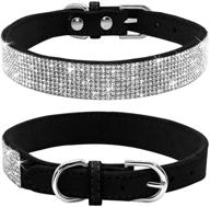 dazzling rhinestone dog collar - sparkling crystal diamond pet collar for dogs and cats by haoyueer logo