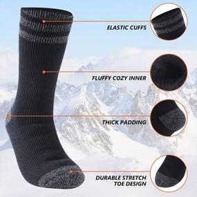 img 1 attached to Носки FOOTPLUS унисекс из мериносовой шерсти для походов, теплые теплые зимние носки для походов и экстремально холодных погодных условий