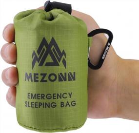 img 4 attached to Mezonn Emergency Sleeping Bag Survival Bivy Sack Использование в качестве аварийного одеяла Легкое снаряжение для выживания для походов на открытом воздухе Кемпинг Согреться после землетрясений, ураганов и других стихийных бедствий