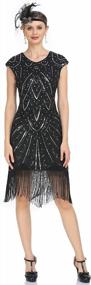 img 2 attached to PrettyGuide Women'S 1920S Vintage Flapper Dresses Crystal Beaded Fringe Great Gatsby Dress Roaring 20S Party Cocktail Outfit