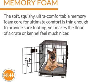 img 2 attached to 🐶 K&H Pet Products Memory Foam Crate Pad: The Ultimate Comfort Crate Bed for Dogs