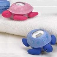 🐢 pink turtle bath tub thermometer: a safe solution for baby's bath time logo