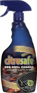 🍋 citrusafe bbq grill cleaning spray - grate and grid cleanser (23oz) логотип